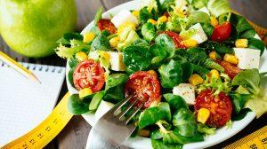 diyet sebze salatası